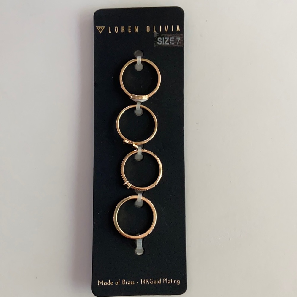 Loren Olivia Rings Set Size 7